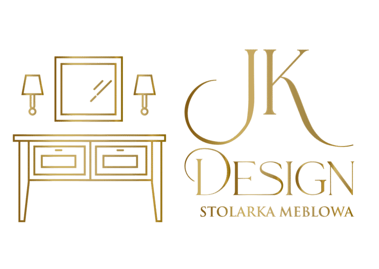 Piękne złoto-miedziane LOGO JK-Design